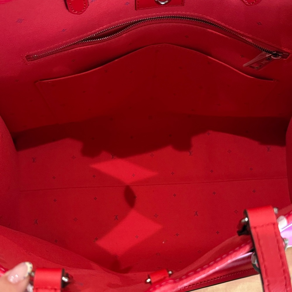 Louis Vuitton Red and Pink Ombre Neverfull Tote Bag - Picture 3 of 9